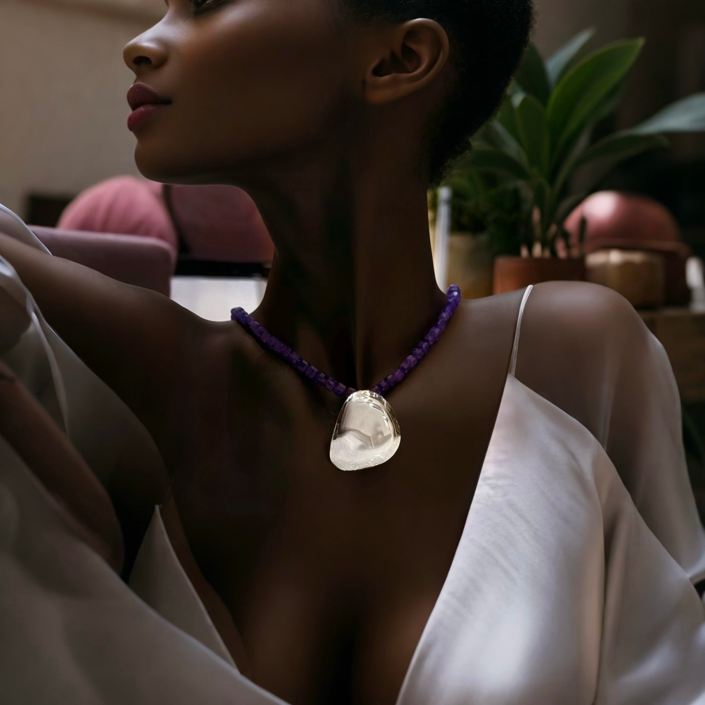 Natural Amethyst Necklace