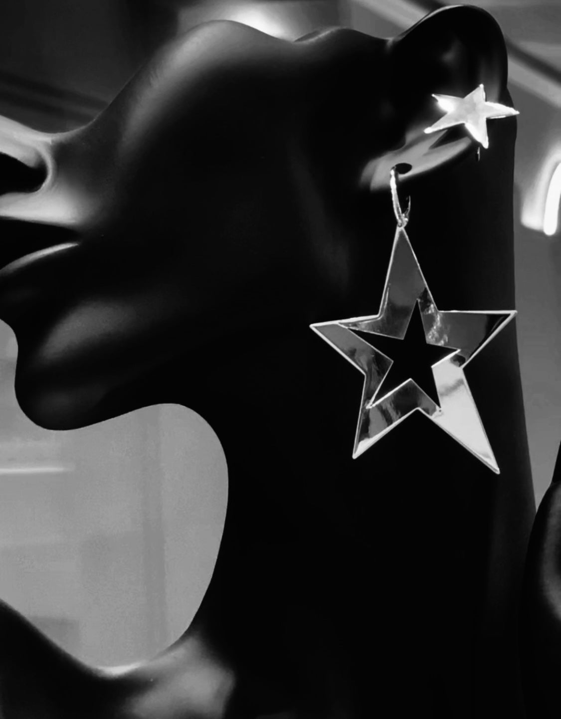 Assymtric Stars Earrings